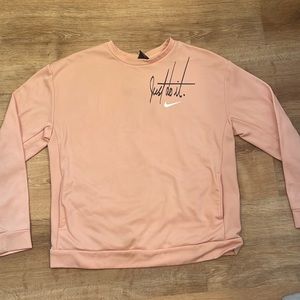 Nike pink sweatshirt